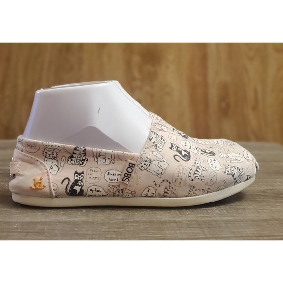 Bobs From Skechers Plush Quote Me Slip On Shoes Women's Size 6 Cats Pink - Picture 1 of 12